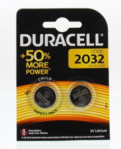Duracell Batterij dl/2032 cl/2032 3v litium (2 st)