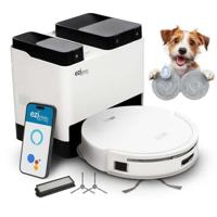 EZICLEAN All In One Z12 Ultra - Aangesloten robotstofzuiger en dweil met ledigingsbasis - 270 min - 14,4 V - 1,8 L - Wit