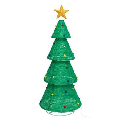 Verlichte kerstboom - groen - H190 cm - 200 LED lampjes - Kerstverlichting figuur boom Verlichte kerstboom - groen - H190 cm - 200 LED lampjes - Kerstverlichting figuur boom