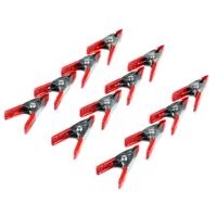 Benson Zeilklemmen/veerklemmen - 16x - staal - 5 cm - mini lijmklemmen