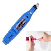 1 set Power Professional elektrische manicure machine pen pedicure nagel bestand nagel gereedschap 6 bits boor nagel boor machine (VS blauw)