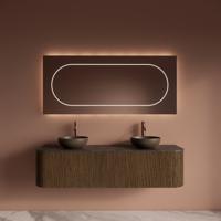 Badkamermeubelset Gliss Design Alluro 160 cm Castle Brown