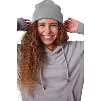 Wintermuts Beanie Yukon - lichtgrijs - heren/dames - sterk/zacht/licht gebreid 100% Acryl