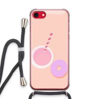 Donut: iPhone SE 2020 Transparant Hoesje met koord