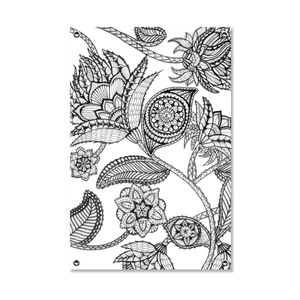 Tuinposter Botanical lineart 1 70x100cm