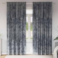 VidaXL Velvet gordijnen 2 pcs zilvergrijs 260 x 140 cm fluweel