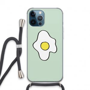 Spiegelei: iPhone 13 Pro Max Transparant Hoesje met koord