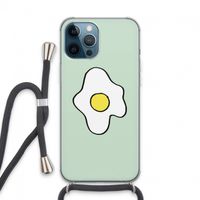 Spiegelei: iPhone 13 Pro Max Transparant Hoesje met koord