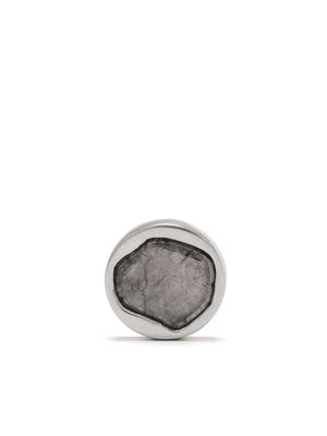 Parts of Four puce d'oreille unique incrustée de diamant - Argent