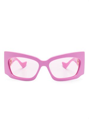 Gucci Eyewear lunettes de soleil à monture géométrique - Rose