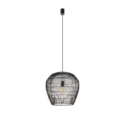 Lyora Rotan hanglampHaiti S Ø 43cm zwart - 11166