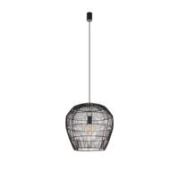 Lyora Rotan hanglampHaiti S Ø 43cm zwart - 11166
