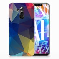 Huawei Mate 20 Lite | TPU Hoesje | Polygon Dark