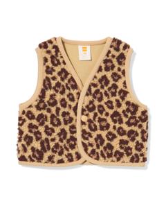 HEMA Babygilet Teddy Luipaard Bruin (bruin)