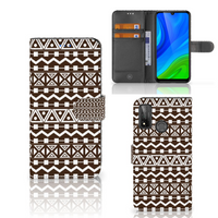 Huawei P Smart 2020 Telefoon Hoesje Aztec Brown