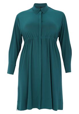 Yoek Tuniek met tailleband | Dark Green | Maat 46/48