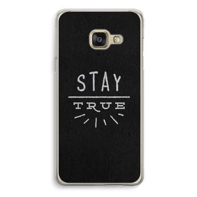 Stay true: Samsung Galaxy A3 (2016) Transparant Hoesje