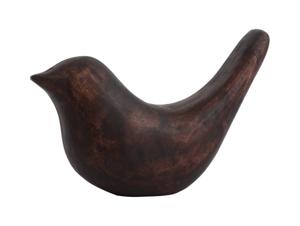 Statue Bird long tale up wood walnoot