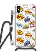 Pow Smack: iPhone XS Transparant Hoesje met koord