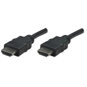 Manhattan 308441-CG HDMI-kabel HDMI Aansluitkabel HDMI-A-stekker, HDMI-A-stekker 7.50 m Zwart 4K UHD