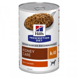 Hill&apos;s Prescription Diet K/D Kidney Care hondenvoer met kip blik 4 trays (48 x 370 g)