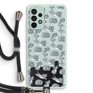 Poezen: Samsung Galaxy A52s 5G Transparant Hoesje met koord