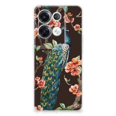 OPPO Reno8 Pro | TPU Hoesje | Pauw met Bloemen