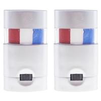 Funny Fashion Schminkstift vlag Nederland - 2x stuks - rood wit blauw - EK/WK supporter/ Koningsdag