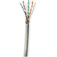 Netwerk Kabel Rol | CAT6 | Solid | S/FTP | CCA | 305.0 m | Binnenshuis | Rond | PVC | Grijs | Trekdo - thumbnail