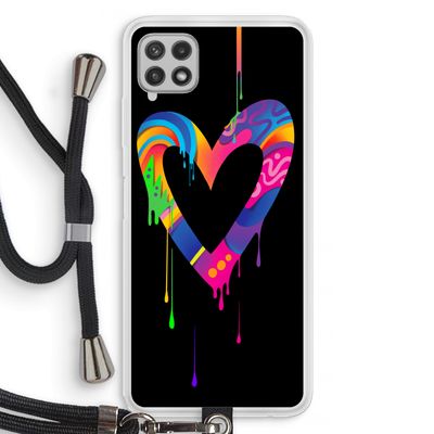 Melts My Heart: Samsung Galaxy A22 4G Transparant Hoesje met koord