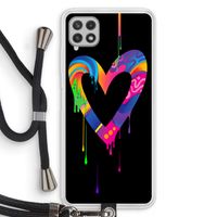 Melts My Heart: Samsung Galaxy A22 4G Transparant Hoesje met koord