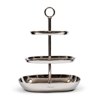 Rivièra Maison Etagère 'Bexley' 49cm hoog, kleur Zilver Rivièra Maison Etagère 'Bexley' 49cm hoog, kleur Zilver