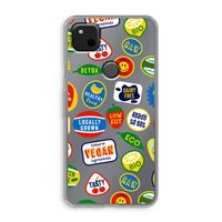 Fruitsticker: Google Pixel 4a Transparant Hoesje