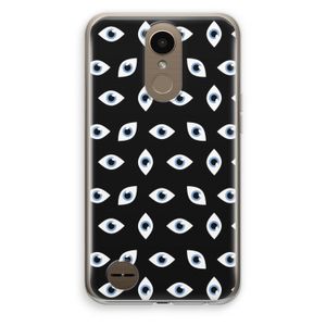 Eyes pattern: LG K10 (2017) Transparant Hoesje