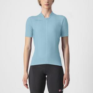 Castelli Anima 3 fietsshirt korte mouw lichtblauw dames M