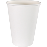 Koffiebeker | Karton + PE | 400ml | 12oz | 110mm | wit | 1000 stuks