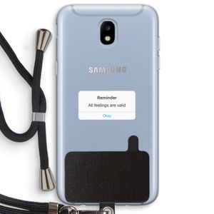 Reminder: Samsung Galaxy J5 (2017) Transparant Hoesje met koord
