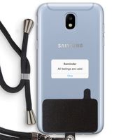Reminder: Samsung Galaxy J5 (2017) Transparant Hoesje met koord