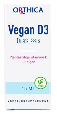 Orthica Vegan D3 oliedruppels (15 ml)