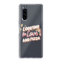 Pizza is the answer: Sony Xperia 5 Transparant Hoesje