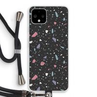Terrazzo N°16: Pixel 4 Transparant Hoesje met koord