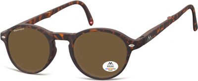 Montana zonnebril vouwbaar unisex panto gevlamd bruin (MP66)