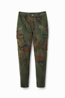 Cargobroek met camoflower - GREEN - 40 - thumbnail