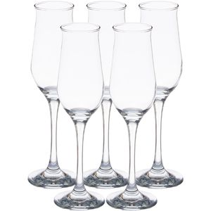 Pasabahce Prosecco/Champagneglazen - glas - set 18x stuks - 190 ml