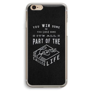 Life: iPhone 6 / 6S Transparant Hoesje