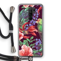 Papegaaien: Xiaomi Redmi 9 Transparant Hoesje met koord