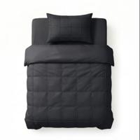 Sleeptime Check Pintuck Zwart 140 x 200/220 cm