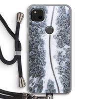 Snøfall: Pixel 4a Transparant Hoesje met koord