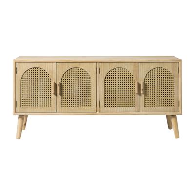 Dressoir Flores met ovalen vlakken - bruin - 55x120x40 cm
