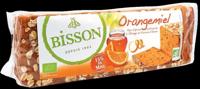 Bisson Orangemiel honingkoek sinaasappel voorgesneden bio 300 Gram